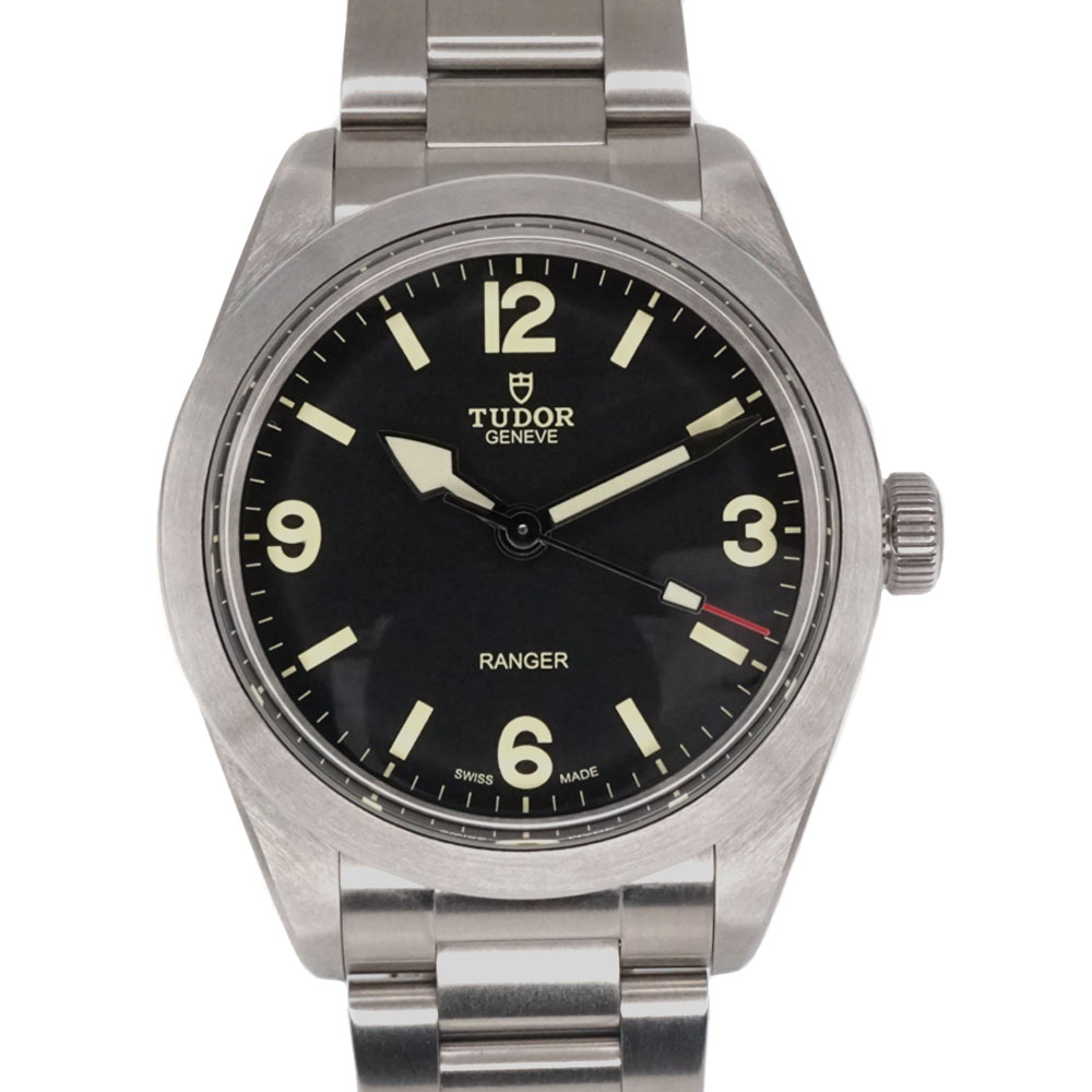 TUDOR【チューダー/チュードル】 79950 レンジャー 自動巻き メンズ ステンレススチール 黒 ブラック シンプル 100m防水 腕時計 【中古】USED-未使用 質屋かんてい局細畑店 h2207942