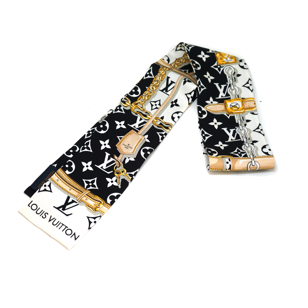 ルイヴィトン バンドー モノドッツ スカーフ ツイリー 