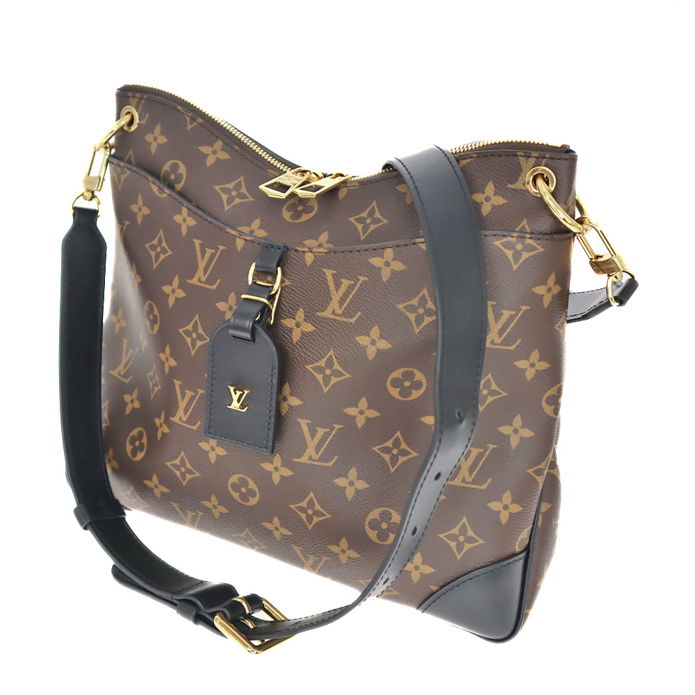 Louis Vuitton ショルダーバッグ ダークブラウン LOUIS VUITTON ショルダーバッグ ブラック/ブラウン ルイヴィトン