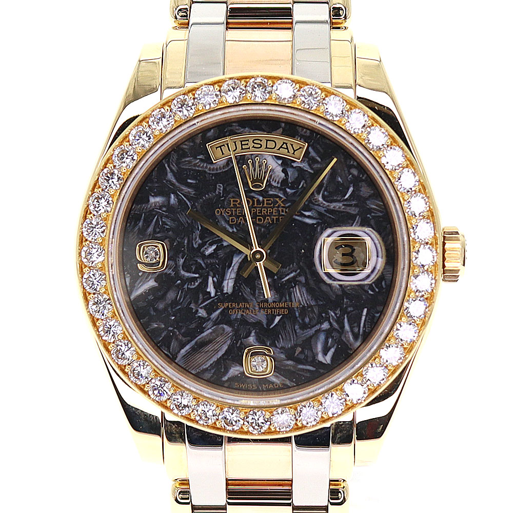 ROLEX【ロレックス】18948 デイデイト パールマスター A番 メンズ 1999~2000年頃製造 2Pダイヤ ダイヤベゼル K18 自動巻き 腕時計  ラグジュアリー メーカーメンテナンス済【中古】USED-9 質屋 かんてい局店小牧店 c22-5137