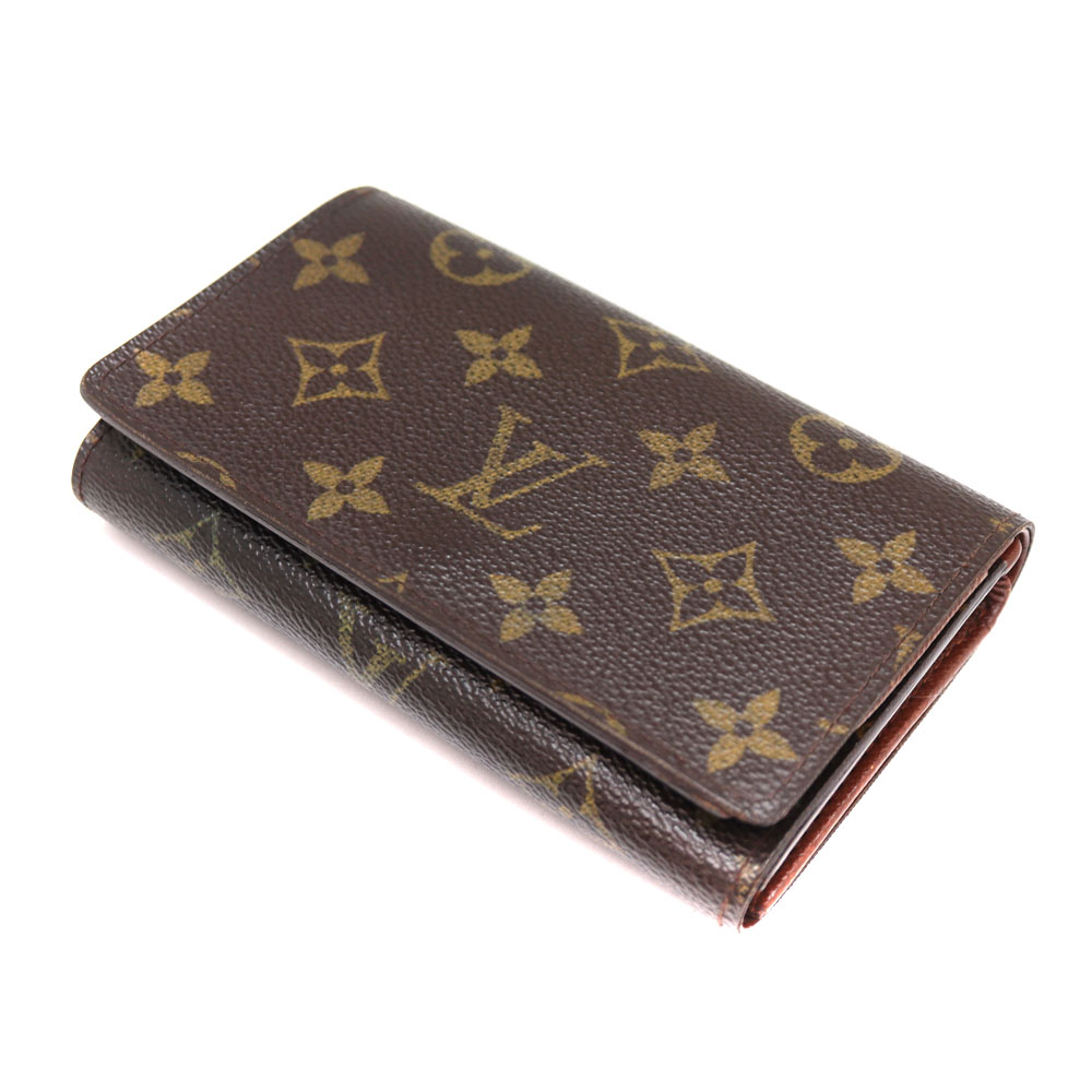 LOUIS VUITTON　【ルイヴィトン】　M61736　ポルトフォイユ・トレゾール 　L字ファスナー財布　モノグラムキャンバス/PVC　 ブラウン系/茶色系　レディース　メンズ【中古】USED-6　質屋　かんてい局茜部店　A22-10621