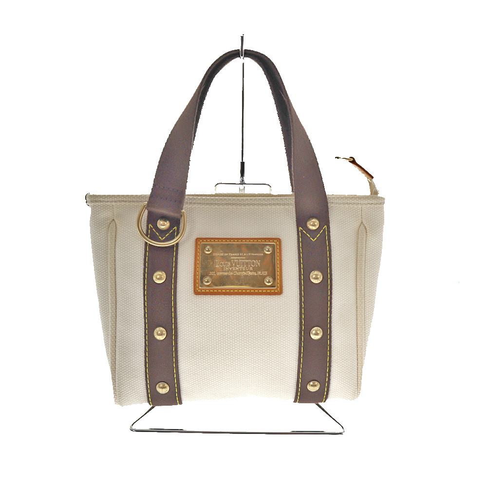 LOUIS VUITTON【ルイヴィトン】M40039 アンティグ・ア・カバPM キャンバス ブラウン系 エクリュ アイボリー系 ハンドバッグ ミニトート レディース ユニセックス かばん 鞄 ブランド【中古】USED-6 質屋 かんてい局春日井店 k21-6813