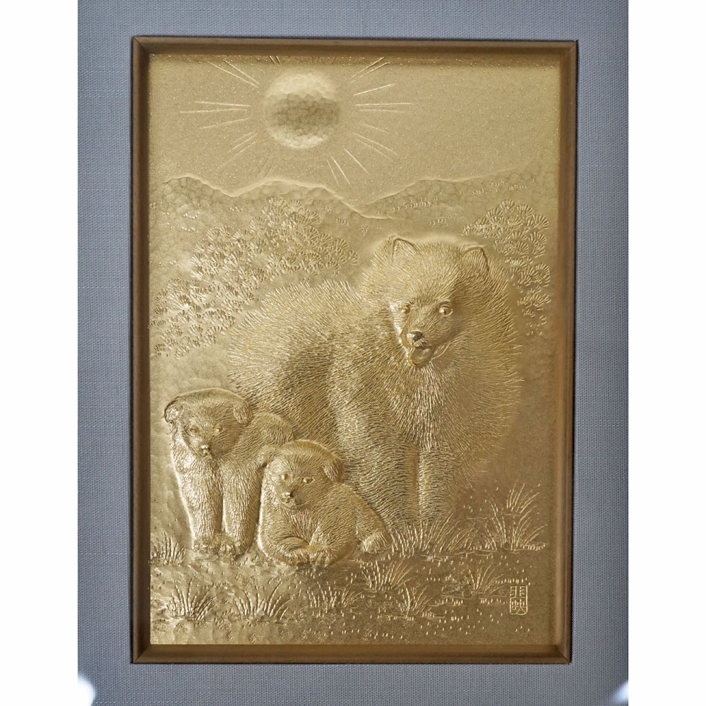 純金アート絵画シリーズコレクション　「ナポレオン肖像画」　24K24金　極美品 幸運を招く「金の成る木」純金アート（43cm Lサイズ）｜純金