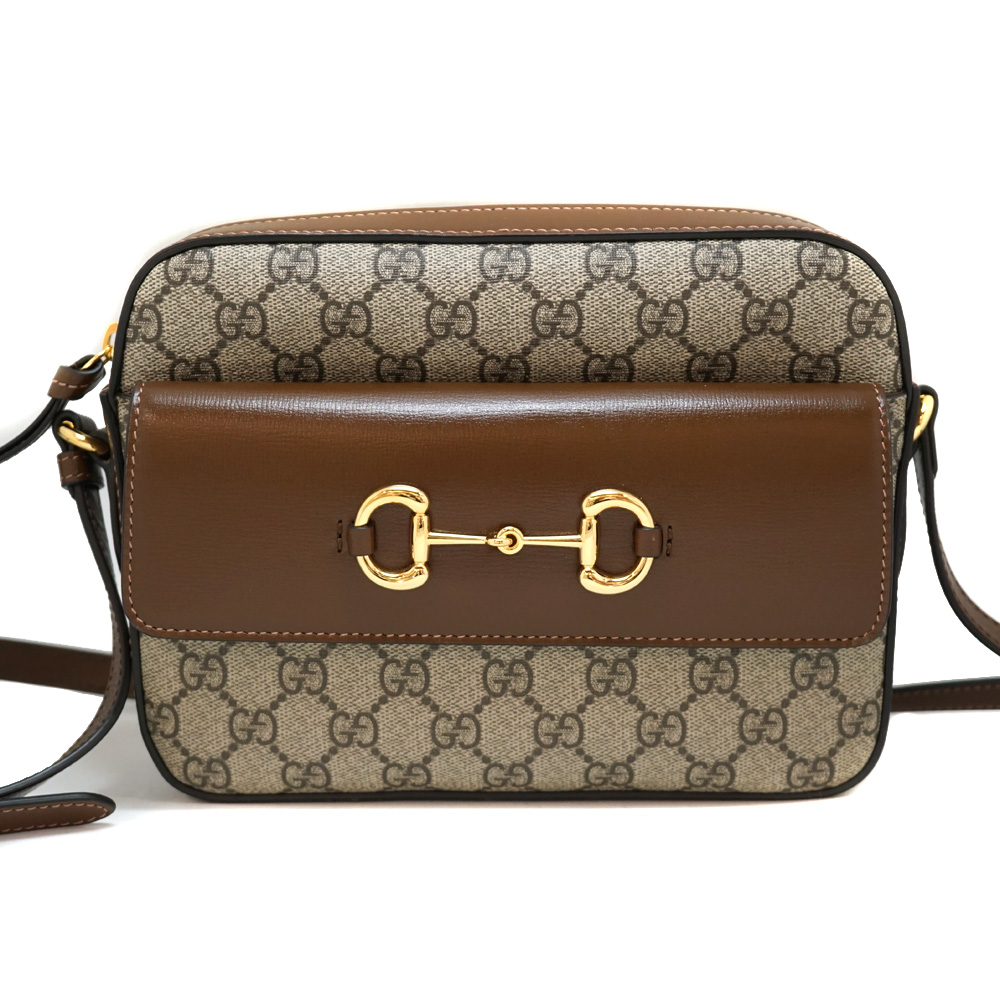 GUCCI【グッチ】645454 スモールショルダーバッグ GGスプリームキャンバス レザー ブラウン/ベージュ系 ゴールド金具 レディース【中古】 USED-8 質屋 かんてい局北名古屋店 n22-8952