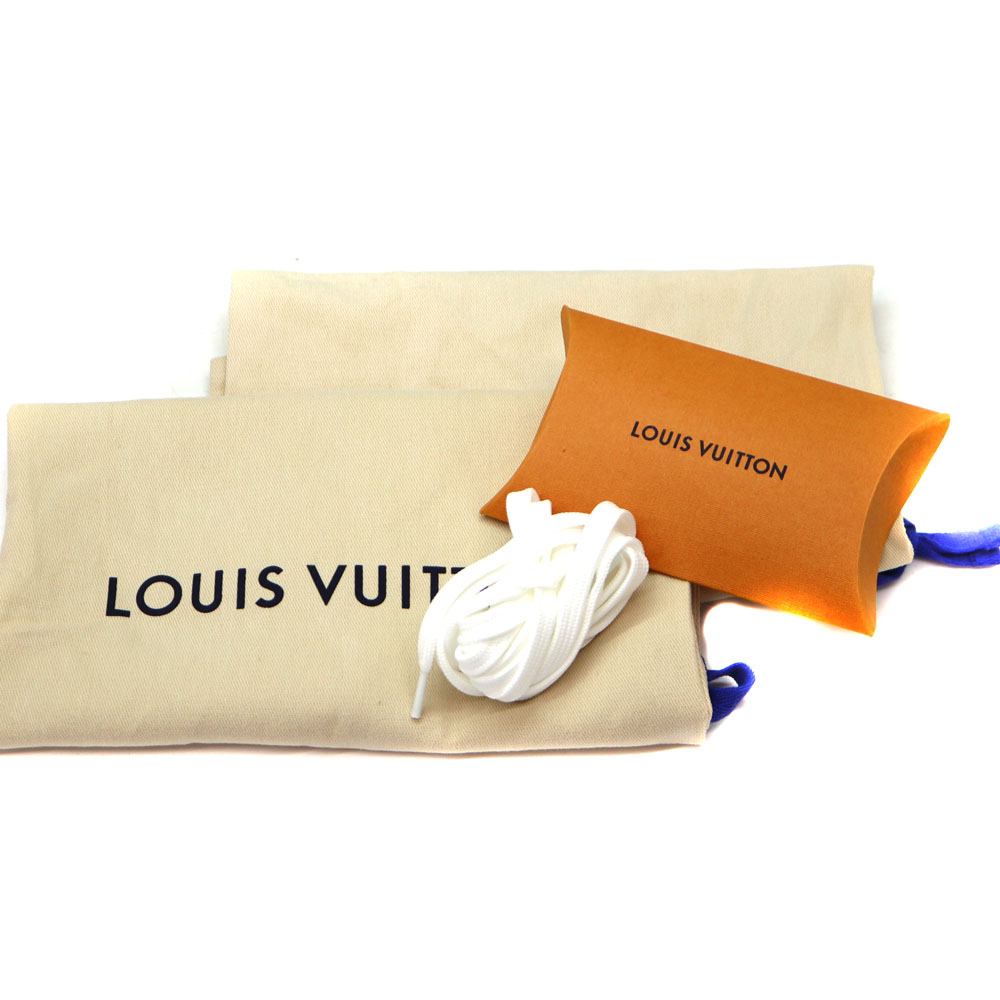 質屋かんてい局オンラインショップ / LOUIS VUITTON【ルイヴィトン】 1A9FYL ルクセンブルク レザースニーカー 靴 サイズ表記:6  1/2 約25.5cm レザー 白/ホワイト系 赤/レッド系 メンズ【中古】USED-6 質屋 かんてい局茜部店 A22-10651