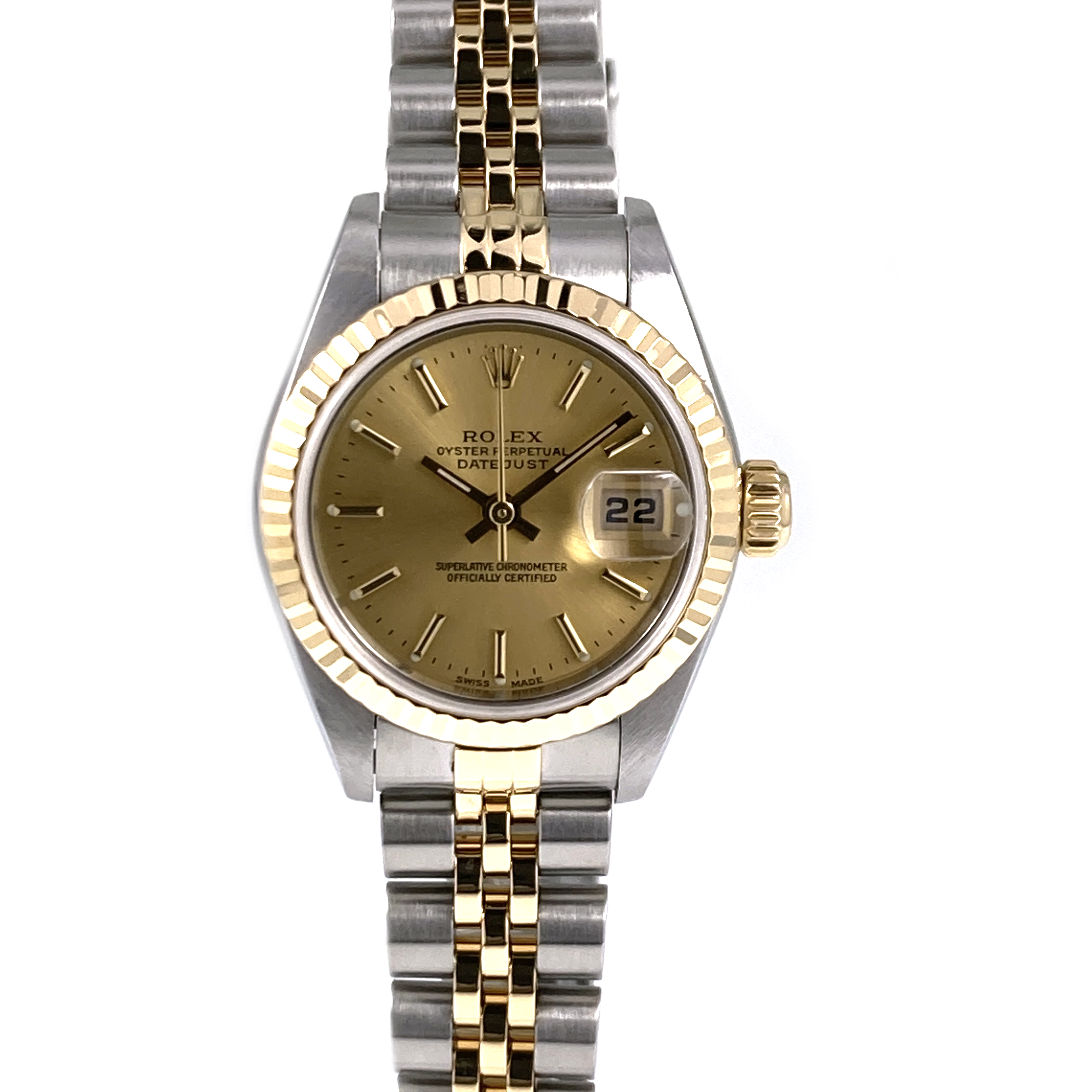 ロレックス Rolex 79173 デイトジャスト レディース シャンパンゴールド 【中古】