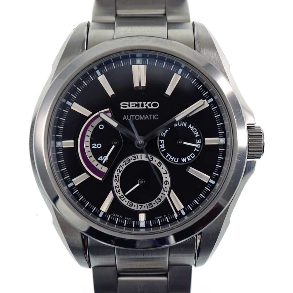 SEIKO【セイコー】　6R21-00G0 ブライツ　自動巻　メンズ　パワーリザーブ　SDGC003 黒　パープル　【中古】 USED-6  質屋かんてい局春日井店 k20-5594