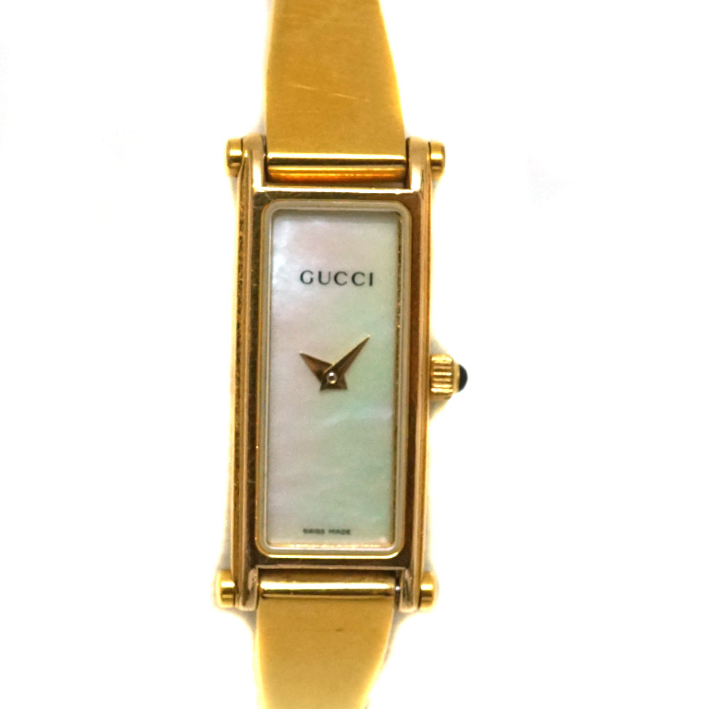 GUCCI 腕時計 1500L 箱あり　動作確認済み　電池交換済み 針が動かなくなった GUCCI グッチ 1500Lの電池交換