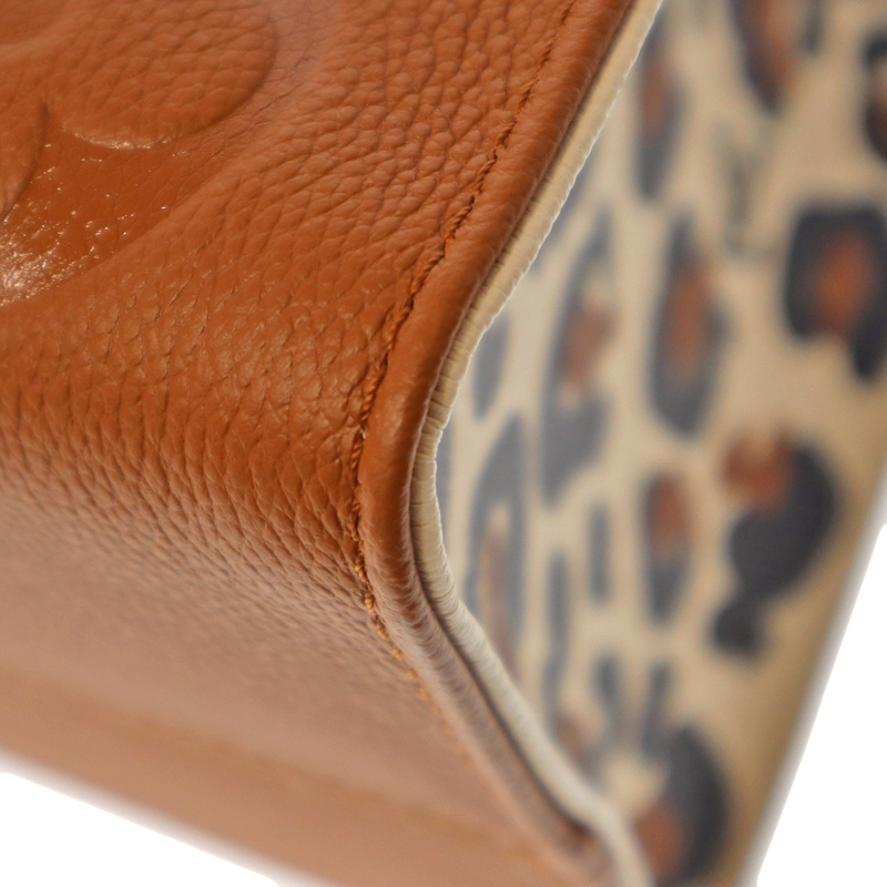 ルイヴィトン　オンザゴーmm  レオパード ルイ ヴィトン モノグラム アンプラント LOUIS VUITTON アンプラント