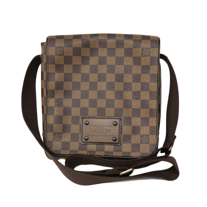 ルイ・ヴィトン LOUIS VUITTON ブルックリンPM N51210 ダミエ・エベヌ ダミエ・キャンバス メンズ ショルダーバッグ