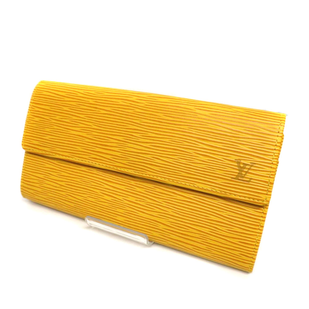 質屋かんてい局オンラインショップ / LOUISVUITTON 【ルイヴィトン】 M60319 ポルトフォイユ・サラ エピ シトロン イエロー系  バイカラー 2つ折り長財布 レディース メンズ ウォレット 【中古】 USED-8 質屋 かんてい局細畑店 h2107916