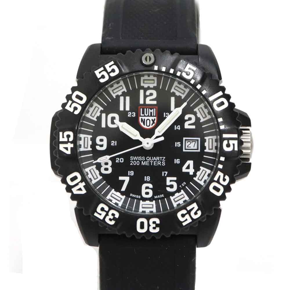 Luminox ルミノックス3050/3950ブラック文字盤ウォッチ　ジャンク LUMINOX ルミノックス ネイビーシールズ カラーマーク 3050シリーズ