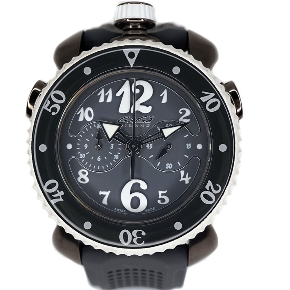【新品電池】GaGa MILANO ガガミラノ スポーツ クロノ メンズ 腕時計 新品電池】GaGa MILANO ガガミラノ スポーツ クロノ メンズ 腕時計