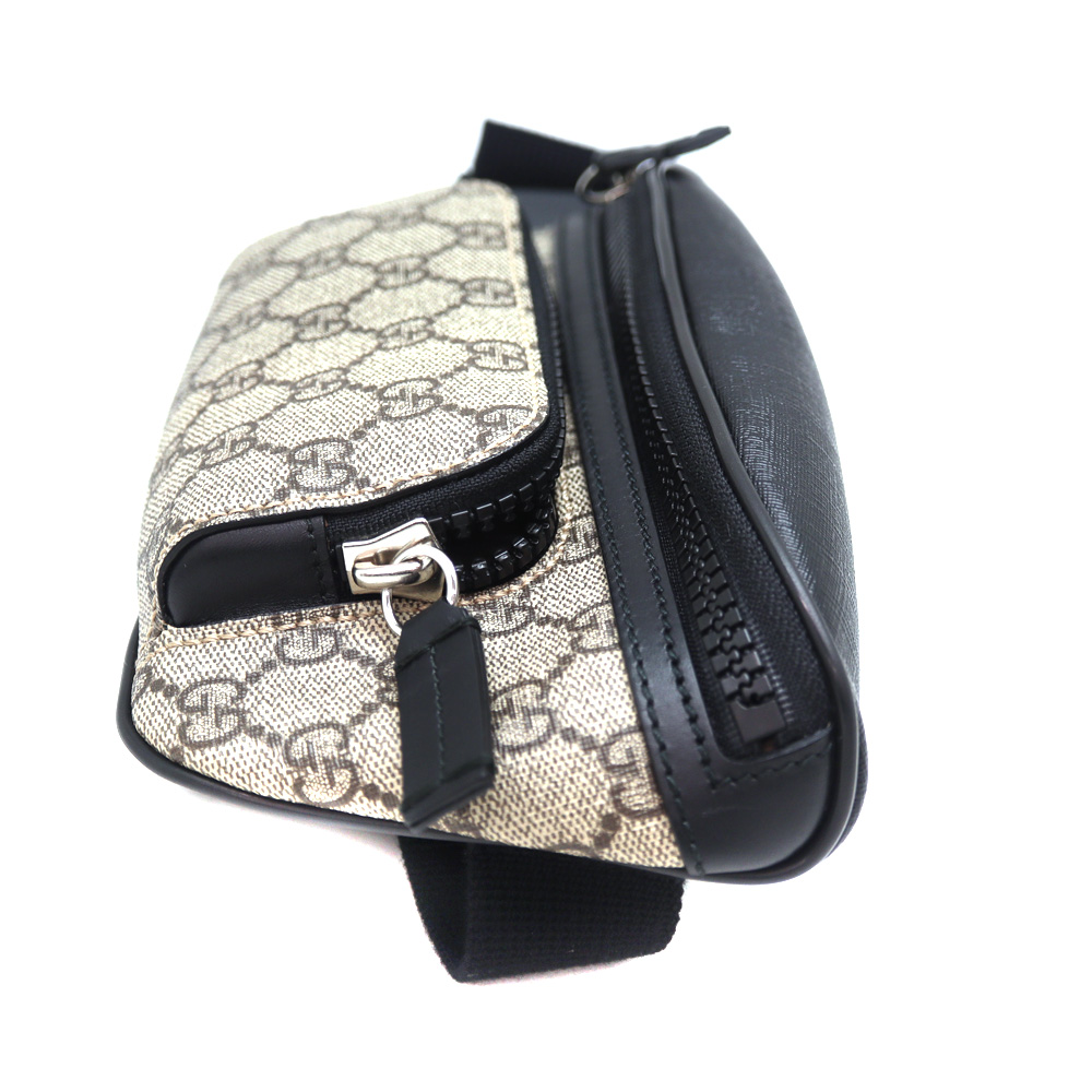 GUCCI GGスプリーム ボディバッグ 211110 PVC レザー グッチ グッチGGスプリーム ネイビー ユニセックス PVC ボディバッグ 211110