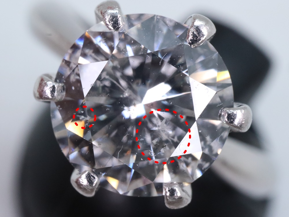 ダイヤモンド レーザードリルホール  ダイヤモンド  0.11ct