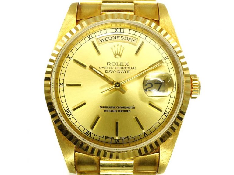 美品 ロレックス Rolex デイデイト 18K コマ YG イエローゴールド+