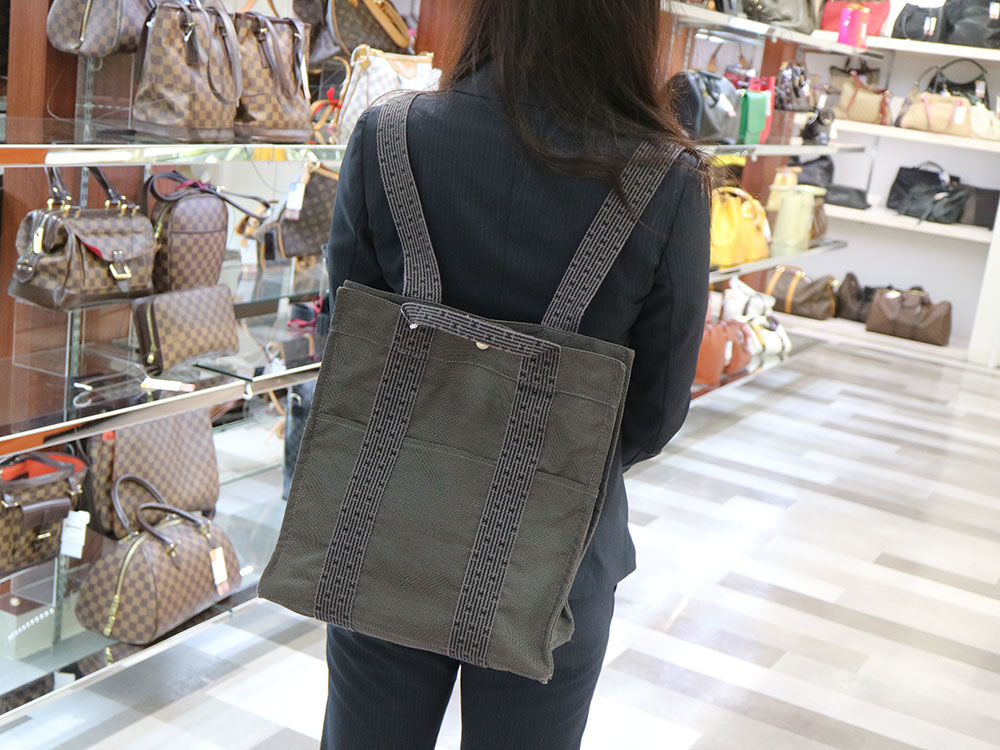 Ｗ32Ｈ34Ｄ12☆お年玉☆HERMES エルメス エールライン リュック バックパック