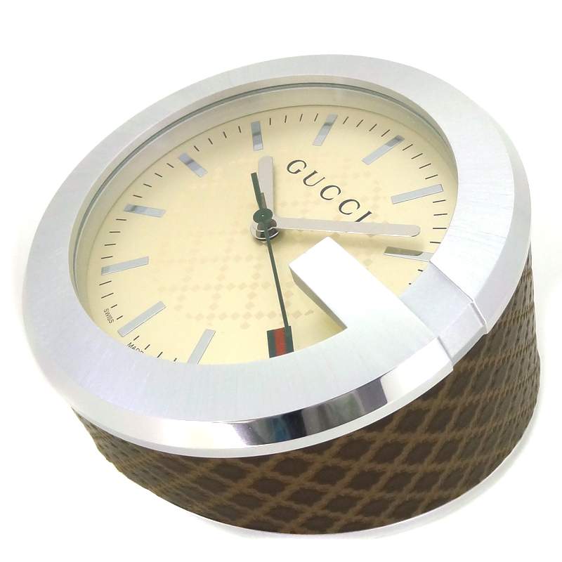 ブランド品の珍しい置き時計!!GUCCI【グッチ】YC210005 テーブル 