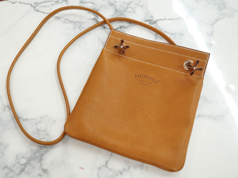 希少【HERMES】≪サックアリーヌ≫ Sac Alineコットンスイフトレザー