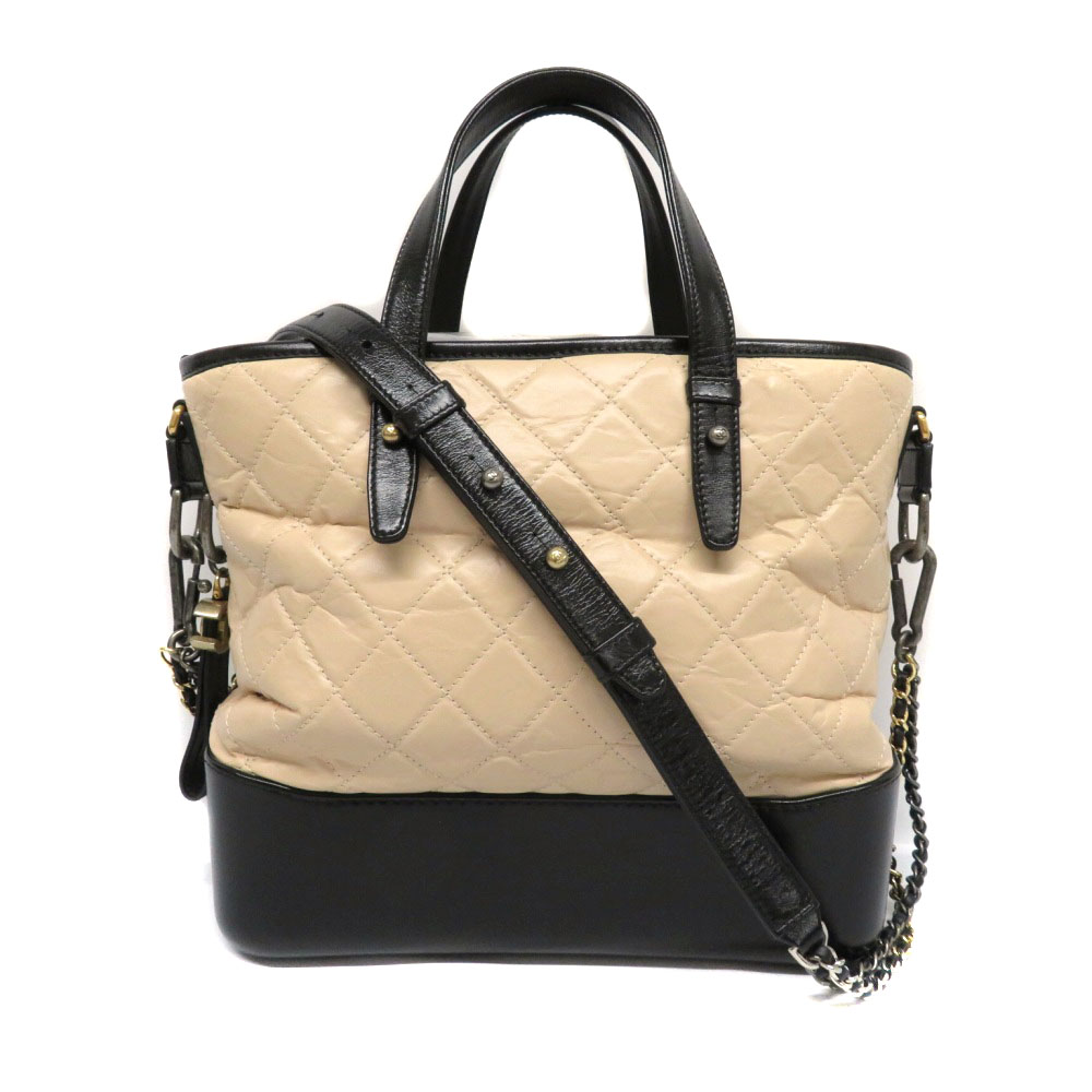 荷物がガンガン入る実用的な大きさ CHANEL ホーボーバック 可愛いサイズ感♪【 CHANEL 】トップハンドル ホーボーバッグ