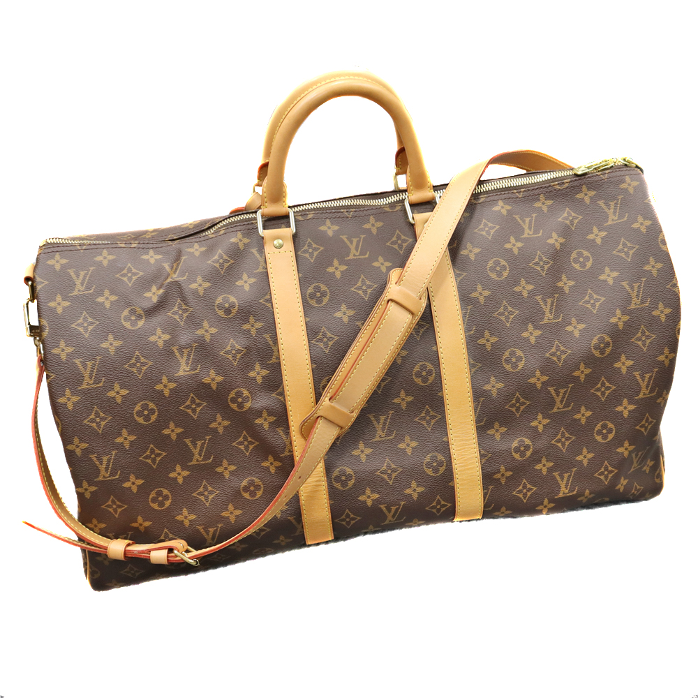 LOUIS VUITTON◇キーポル50_モノグラム_BRW/PVC/BRW-