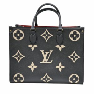 LOUIS VUITTON/ルイヴィトン/M45495オンザゴーMM/トートバッグ/PVC×レザー/ブラック系/モノグラムアンプラント/定番人気/レディース/k25-895