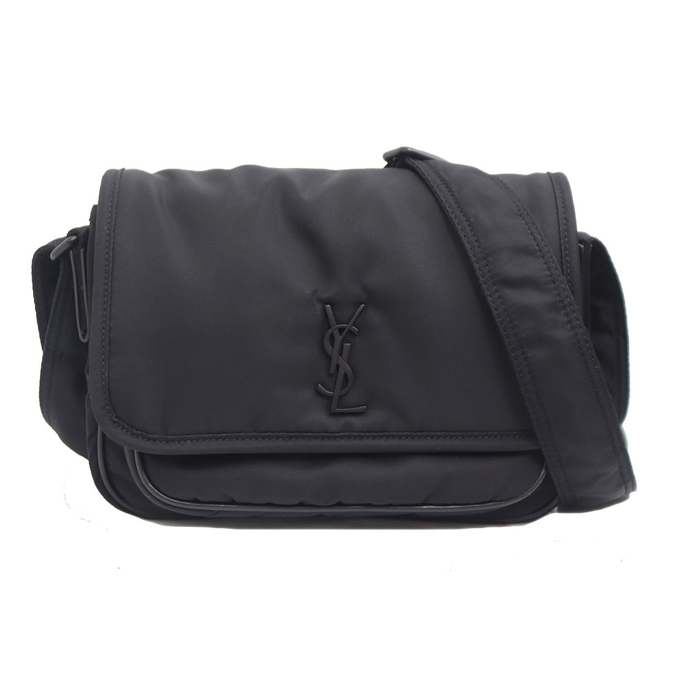Saint Laurent/サンローラン/776611/ニキスモール メッセンジャー/ショルダーバッグ/ナイロンバッグ/斜め掛け/レディース/ブラック/c25-3941日常使い/デイリーユース
