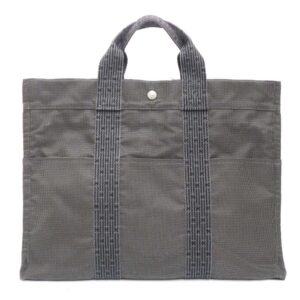 HERMES/エルメス/エールライントートMM/ビジネスバッグ/トートバッグ/キャンバス地/グレー系/メンズ/c25-2416