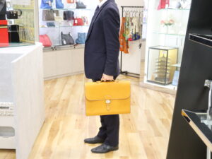 HERMES/エルメス/サック・ア・デペッシュ41/ビジネスバッグ/手持ち/レザー/キャメル(茶)/メンズ/c25-4031