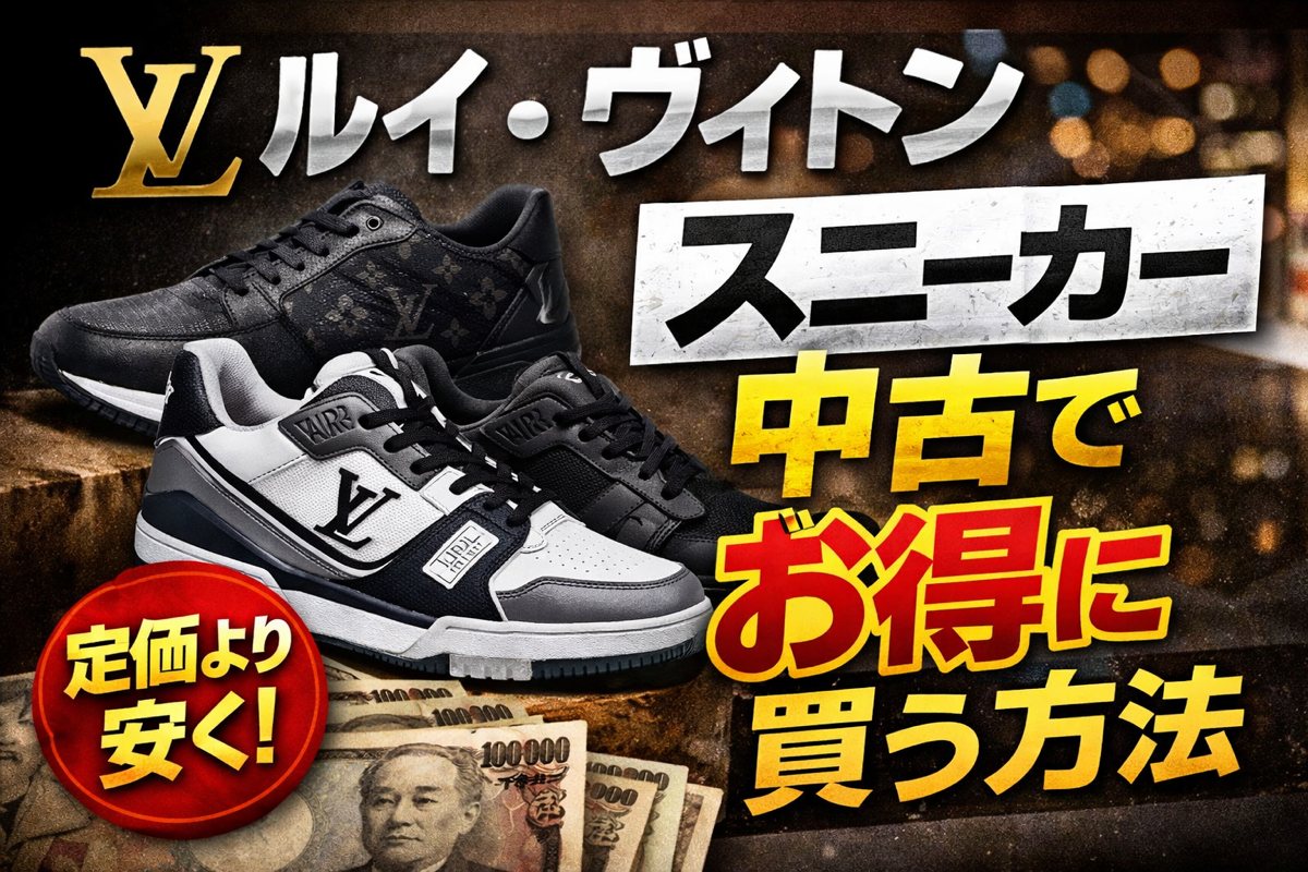 ルイ・ヴィトンのスニーカーは中古が狙い目？｜かんてい局にあるLV 