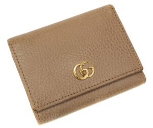 GUCCI 474746 GGマーモント 三つ折り財布